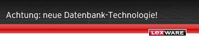 Achtung: neue Datenbank-Technologie!